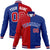 Custom Royal-Red White Thunder-Blue Bomber Full-Snap Varsity Letterman Split Fashion Jacket