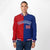 Custom Royal-Red White Thunder-Blue Bomber Full-Snap Varsity Letterman Split Fashion Jacket