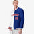 Custom White Thunder-Blue Red Bomber Full-Snap Varsity Letterman Split Fashion Jacket