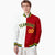 Custom White Red Kelly-Green Gold Bomber Full-Snap Varsity Letterman Split Fashion Jacket