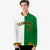 Custom White Neon-Green Black-Gold Bomber Full-Snap Varsity Letterman Split Fashion Jacket