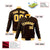 Custom Brown- Yellow-White Bomber Full-Snap Varsity Letterman Jacket