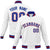 Custom White-Royal Blue-Red Bomber Full-Snap Varsity Letterman Jacket