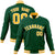 Custom Midnight Green- Yellow-White Bomber Full-Snap Varsity Letterman Jacket