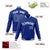 Custom Royal Blue-White Bomber Full-Snap Varsity Letterman Jacket