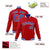 Custom Royal Red Blue-White Bomber Full-Snap Varsity Letterman Jacket