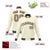 Custom Cream- Old Gold- Black Bomber Full-Snap Varsity Letterman Jacket