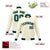 Custom Cream- Aqua-Black Bomber Full-Snap Varsity Letterman Jacket