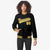 Custom Black Yellow White Bomber Full-Snap Varsity Letterman Jacket