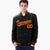 Custom Black Orange Bomber Full-Snap Varsity Letterman Jacket