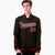 Custom Olive White Bay-Orange Bomber Full-Snap Varsity Letterman Jacket