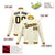 Custom Cream Navy Gold Bomber Full-Snap Varsity Letterman Jacket