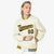 Custom Cream Navy Gold Bomber Full-Snap Varsity Letterman Jacket