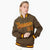 Custom Brown Burgundy Gold Bomber Full-Snap Varsity Letterman Jacket