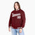 Custom Burgundy White Bomber Full-Snap Varsity Letterman Jacket