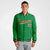 Custom Neon-Green Brown-White Bomber Full-Snap Varsity Letterman Jacket