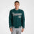 Custom Midnight-Green Black Gray Bomber Full-Snap Varsity Letterman Jacket