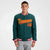 Custom Midnight-Green Red-Gold Bomber Full-Snap Varsity Letterman Jacket