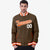 Custom Brown Orange White Bomber Full-Snap Varsity Letterman Jacket