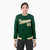 Custom Midnight-Green Brown White Bomber Full-Snap Varsity Letterman Jacket