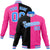 Custom Black Light-Blue Pink Bomber Full-Snap Varsity Letterman Split Fashion Jacket