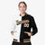 Custom White Black Cream Bomber Full-Snap Varsity Letterman Split Fashion Jacket