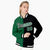 Custom Kelly-Green Black-White Bomber Full-Snap Varsity Letterman Split Fashion Jacket