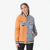 Custom Orange Gray White Bomber Full-Snap Varsity Letterman Split Fashion Jacket