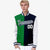 Custom Kelly Green Navy-White Bomber Full-Snap Varsity Letterman Split Fashion Jacket