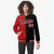 Custom Royal-Red White Black Bomber Full-Snap Varsity Letterman Split Fashion Jacket