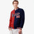 Custom Royal-Red White Navy Bomber Full-Snap Varsity Letterman Split Fashion Jacket