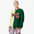 Custom Cream Red Kelly-Green Bomber Full-Snap Varsity Letterman Split Fashion Jacket