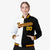 Custom White Black Burgundy-Gold Bomber Full-Snap Varsity Letterman Split Fashion Jacket