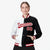 Custom White Black Red Bomber Full-Snap Varsity Letterman Split Fashion Jacket