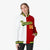 Custom White Red Kelly-Green Gold Bomber Full-Snap Varsity Letterman Split Fashion Jacket