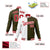 Custom White Olive Red Bomber Full-Snap Varsity Letterman Split Fashion Jacket