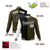 Custom Black Olive White Bomber Full-Snap Varsity Letterman Split Fashion Jacket