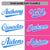 Custom White Pink Blue Bomber Full-Snap Varsity Letterman Split Fashion Jacket