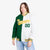 Custom Kelly Green White Gold Bomber Full-Snap Varsity Letterman Split Fashion Jacket