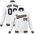 Custom White- Navy- Old-Gold Bomber Full-Snap Varsity Letterman Jacket