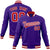 Custom Purple- Red-White Bomber Full-Snap Varsity Letterman Jacket