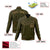 Custom Olive-Old Gold- Black Bomber Full-Snap Varsity Letterman Jacket