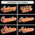 Custom Black- Orange-White Bomber Full-Snap Varsity Letterman Jacket