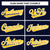 Custom Navy-Yellow-White Bomber Full-Snap Varsity Letterman Jacket