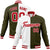 Custom White Olive Red Bomber Full-Snap Varsity Letterman Split Fashion Jacket