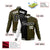 Custom Black Olive White Bomber Full-Snap Varsity Letterman Split Fashion Jacket