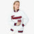 Custom White- Red-Navy Bomber Full-Snap Varsity Letterman Jacket