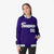 Custom Purple- Gray-White Bomber Full-Snap Varsity Letterman Jacket