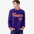 Custom Purple- Red-White Bomber Full-Snap Varsity Letterman Jacket