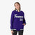 Custom Purple- White-Black Bomber Full-Snap Varsity Letterman Jacket